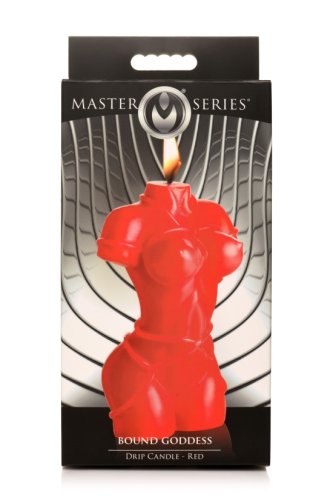 MASTER SERIES BOUND GODDESS DRIP CANDLE RED(Out Beg Apr)