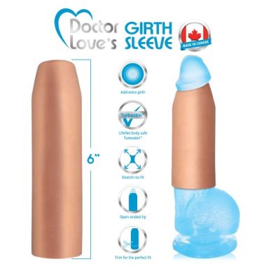 GIRTH SLEEVE 2IN EXTRA GIRTH LIGHT FLESH 7IN TRIM-TO-FIT