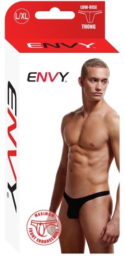 ENVY LOW RISE THONG BLACK L/XL