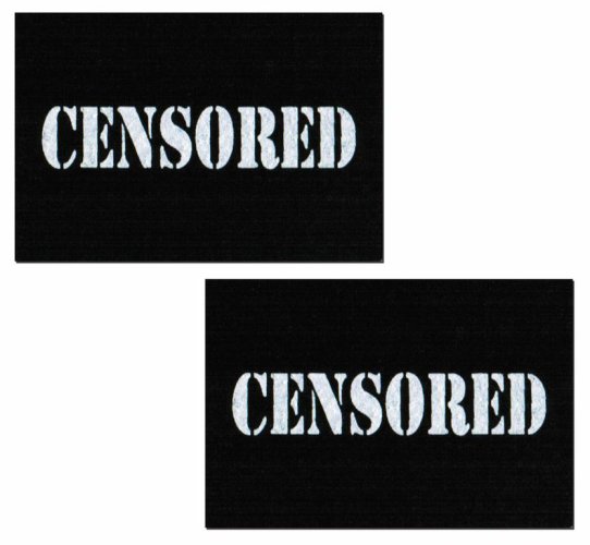 PASTEASE BLACK CENSOR BARS