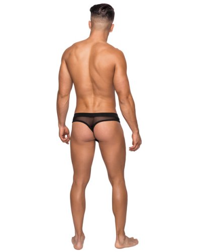 Hoser Stretch Mesh Thong Black S/M