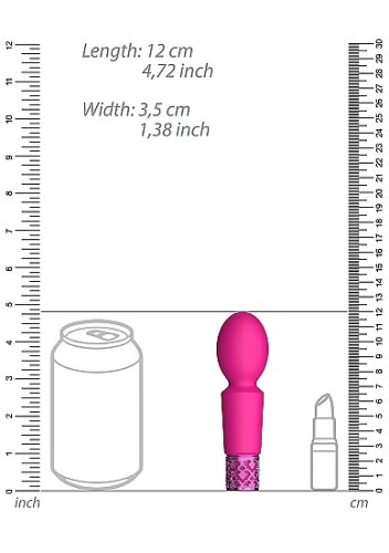 ROYAL GEMS BRILLIANT PINK RECHARGEABLE SILICONE BULLET