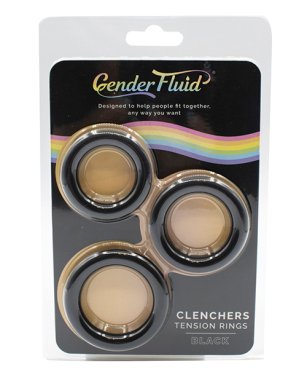 Gender Fluid Clincher Tension Ring Set - Black