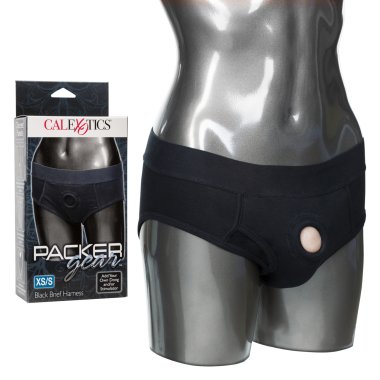 PACKER GEAR BLACK BRIEF HARNESS XS/S