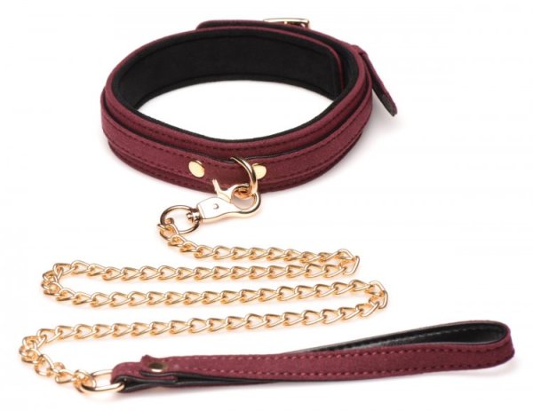 MASTER SERIES 6PC VELVET BONDAGE SET BURGUNDY