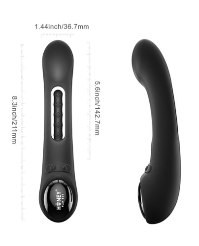 Tempo Pressure Sensing App-Controlled Flapping Vibrator - Black