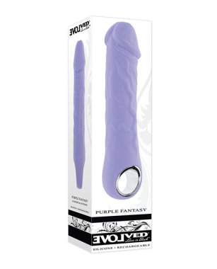 Evolved Purple Fantasy Realistic Vibrator - Purple