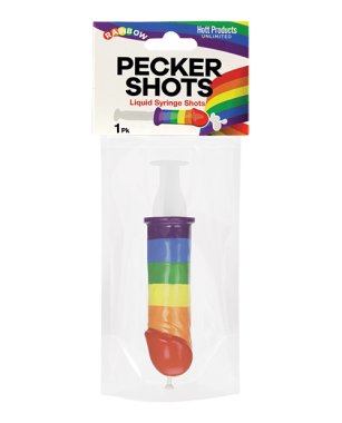 Pecker Shot Syringe - Rainbow
