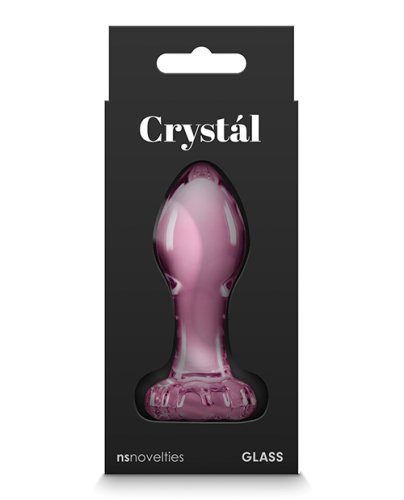 Crystal Flower Butt Plug - Pink