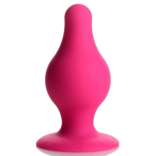 Squeezable Tapered Small Anal Plug - Pnk