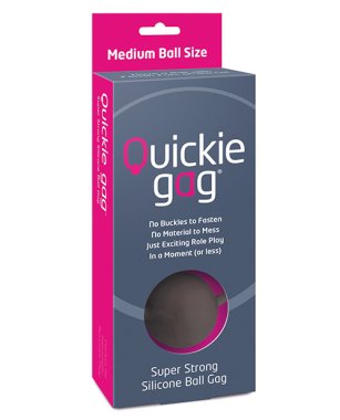 QUICKIE BALL GAG MEDIUM BLACK