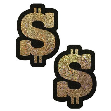 Money: Gold Glitter Dollar Sign Pasties