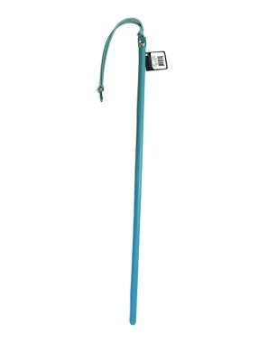 Spartacus 24" Leather Wrapped Cane - Baby Blue