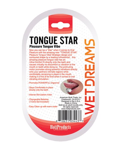 Wet Dreams Tongue Star Vibe - Clear