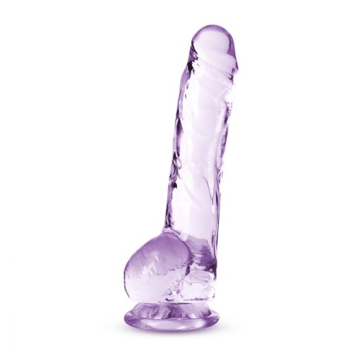 NATURALLY YOURS 8IN AMETHYST CRYSTALLINE DILDO