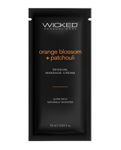 Wicked Sensual Care Orange Blossom & Patchouli Massage Cream - .34 oz