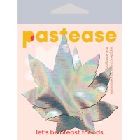 PASTEASE INDICA POT LEAF SILVER HOLOGRAPHIC PASTIES