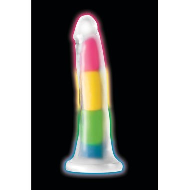 Lollicock 7" GID Rainbow Silicone Dildo