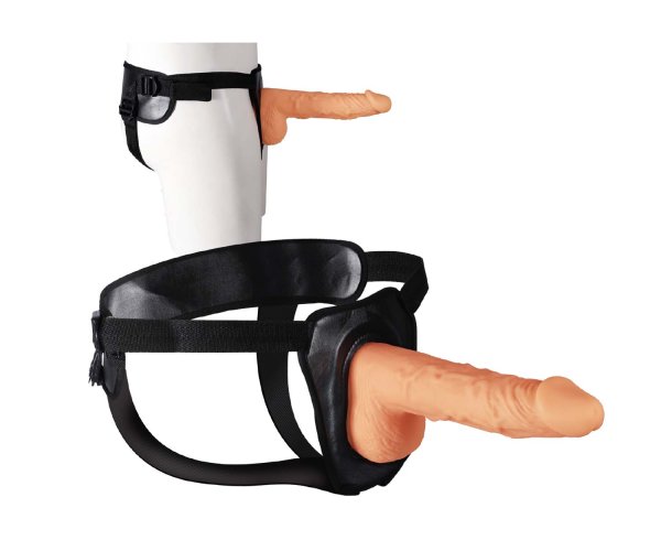 ERECTION ASSISTANT HOLLOW STRAP-ON 9.5IN WHITE