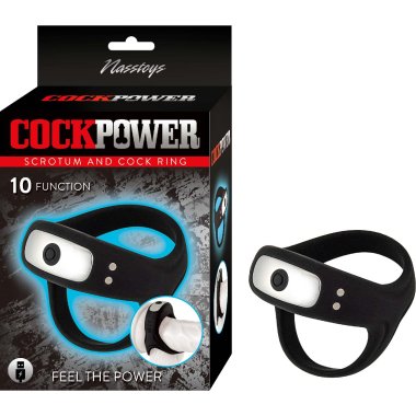 COCKPOWER SCROTUM & COCK RING BLACK