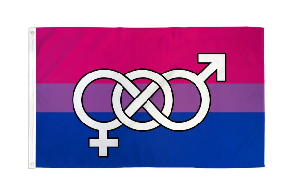 Bisexual Symbol Flag 3x5ft Polyester