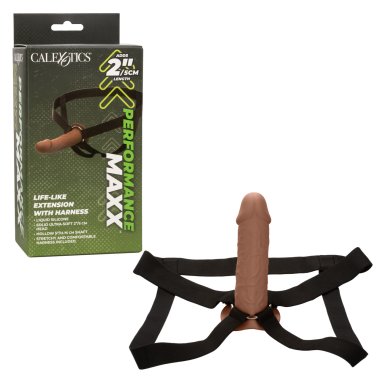 PERFORMANCE MAXX LIFE-LIKE EXTENSION W/ HARNESS BROWN