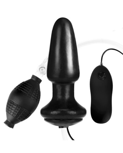 Lux Fetish 4\" Inflatable Vibrating Butt Plug