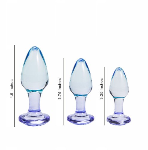 BUTTIES 3PC ACRYLIC ANAL PLUG SET