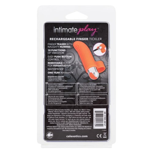 INTIMATE PLAY RECHARGEABLE FINGER TICKLER