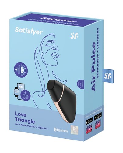 SATISFYER LOVE TRIANGLE BLACK W/ APP (NET)