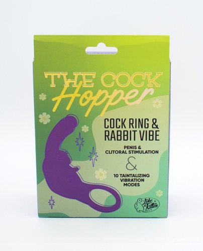 Natalie\'s Toy Box The Cock Hopper Cock Ring & Bullet Vibrator - Purple