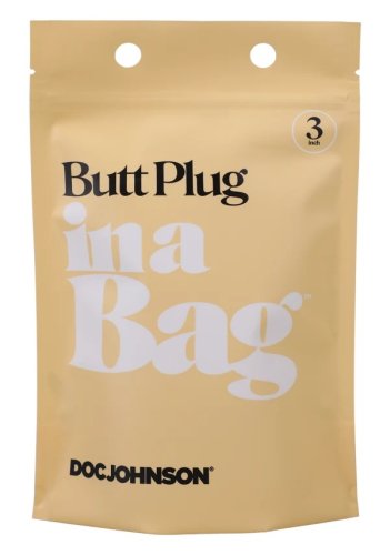 IN A BAG BUTT PLUG 3 BLACK \"