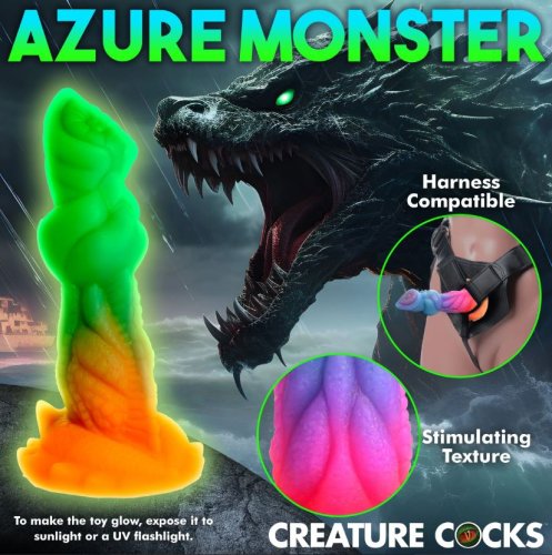 Aqua-Cock Glow-In-Dark Silicone Dildo