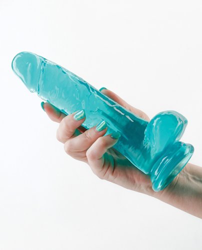 Fantasia Ballsy 7.5\" Dildo - Teal