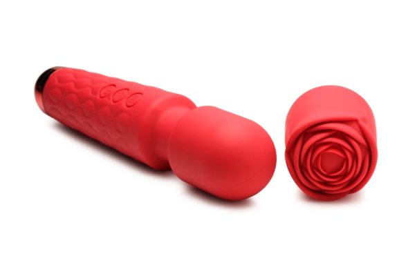 BLOOMGASM PLEASURE ROSE WAND 10X W/ ROSE ATTACHMENT