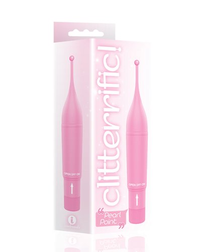 The 9\'s Clitterific! Pearl Point Clitoral Stimulator - Pink