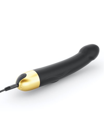 Dorcel Real Vibration M 8.6\" Rechargeable Vibrator 2.0 - Black/Gold