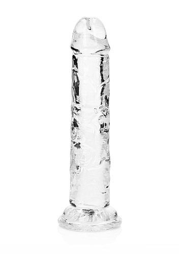 REALROCK STRAIGHT REALISTIC 7 IN DILDO TRANSPARENT