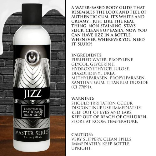 Jizz Unscented Water-Based Lube - 8oz