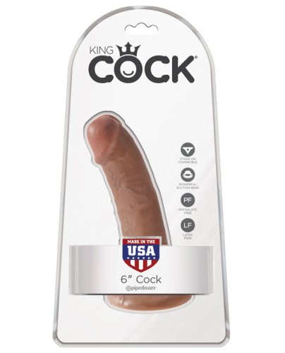 King Cock 6\" Cock - Tan