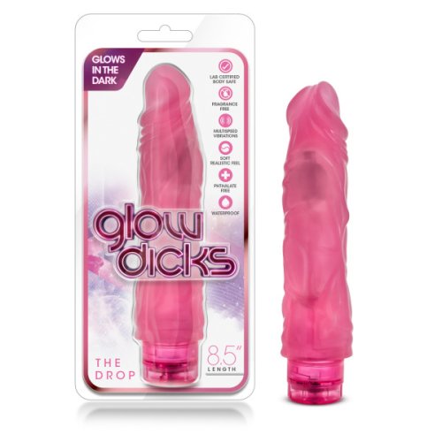 GLOW DICKS DROP PINK