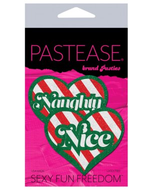 Pastease Premium Naughty/Nice Candy Canes Velvet Heart - Multicolor O/S