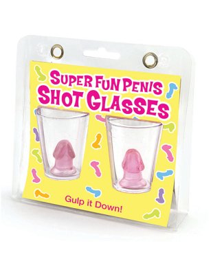 SUPER FUN PENIS SHOT GLASSES 2CT