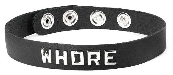 SM COLLAR- WHORE