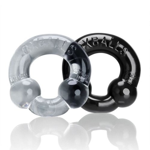 ULTRABALLS 2 PK COCKRING BLACK /CLEAR (NET)