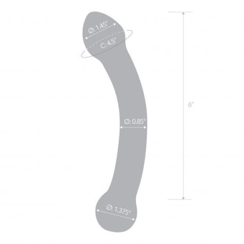 GLAS CURVED GLASS G SPOT STIMULATOR 7 \"