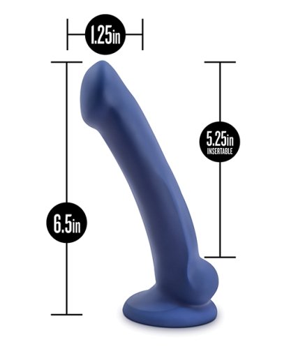 Blush Avant D10 Silicone Dildo - Ergo Mini Indigo