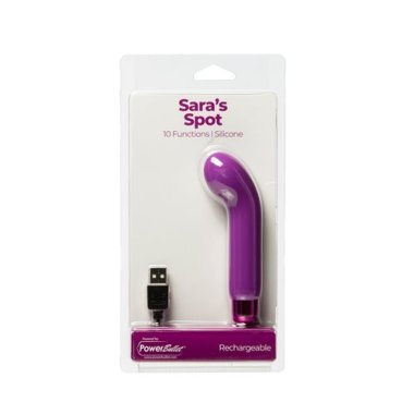 POWERBULLET SARAS SPOT 4IN 10 FUNCTION BULLET PURPLE