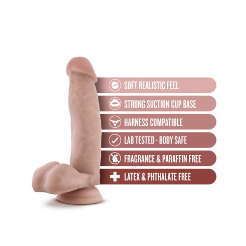 DR. SKIN DR. MARK 7IN DILDO W/ BALLS BEIGE