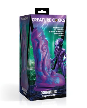 Creature Cocks Octophallus Silicone Dildo - Purple/Blue